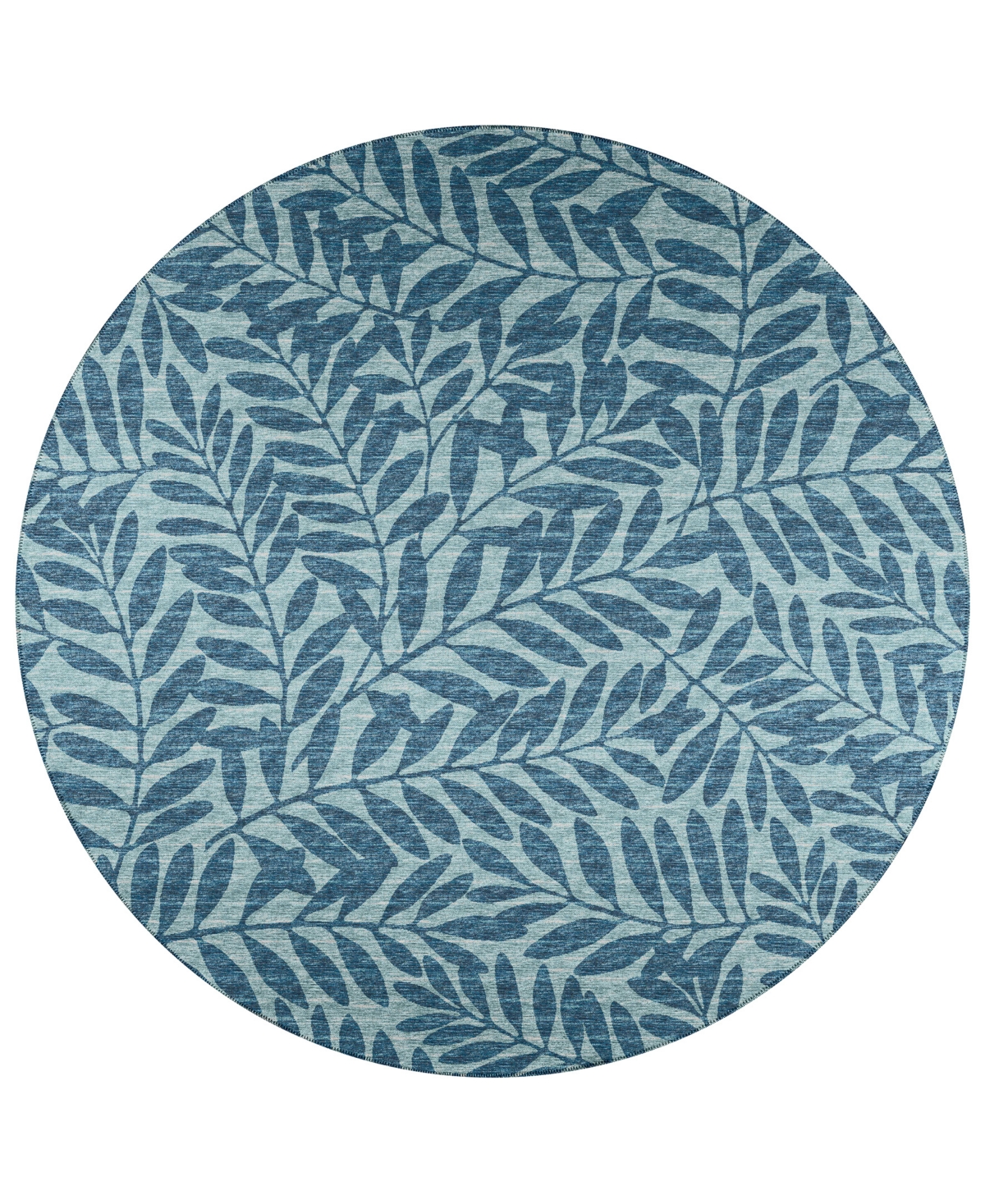 D Style Buttes BTS5 6' x 6' Round Area Rug - Denim