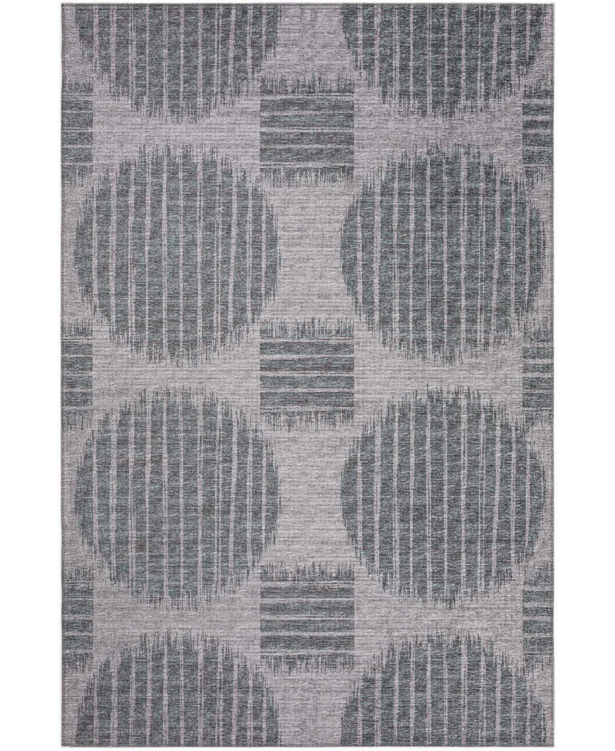 D Style Buttes BTS13 8' x 10' Area Rug - Charcoal