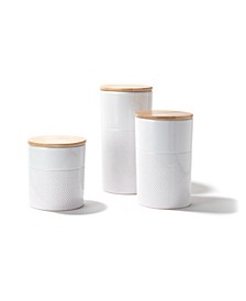 Embossed Drops Canisters, Set of 3