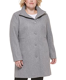 Plus Size Walker Coat, Created for Macy's