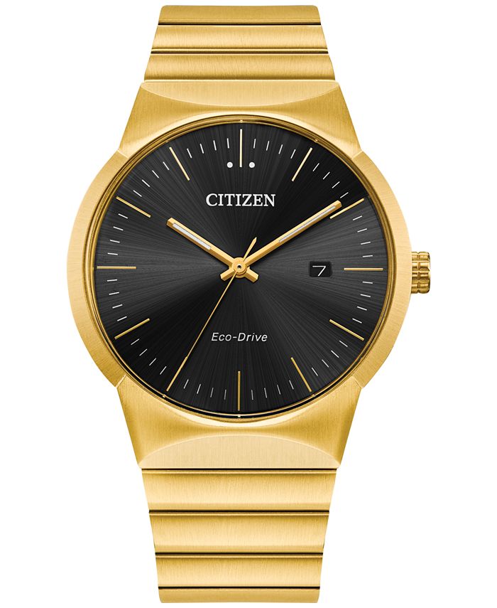 Silver and gold top citizen watch men's