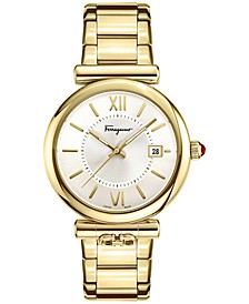 Women's Swiss Ora Gold Ion Plated Bracelet Watch 40mm