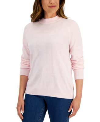 Karen Scott Women s Zip Back Mock Neck Sweater Created for Macy s Macy s