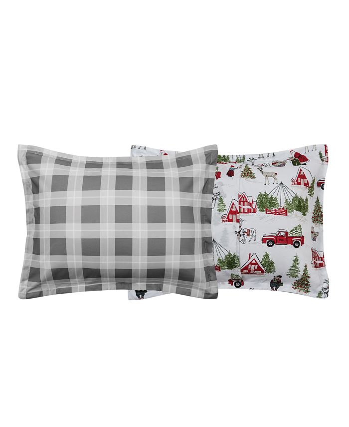 Sunham Holiday Town 3Pc. Full/Queen Comforter Set, Created For Macy's