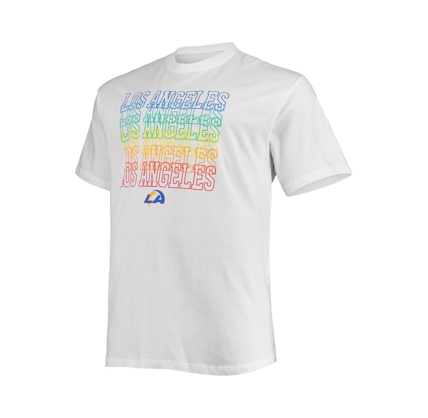 Men's White Los Angeles Rams Big and Tall City Pride T-shirt