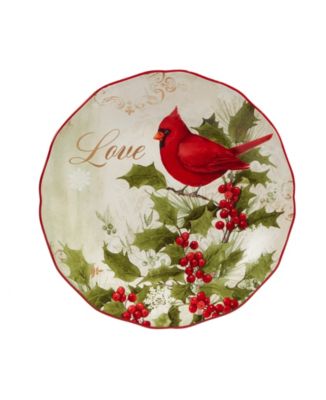 Winter's Medley 4 Piece Dessert Plate Set