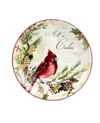 Silent Night 4 Piece Dessert Plate Set