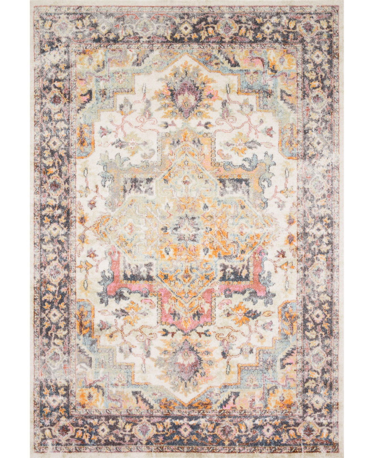 Loloi Clara Cra-01 5'3in x 7'7in Area Rug - Ivory
