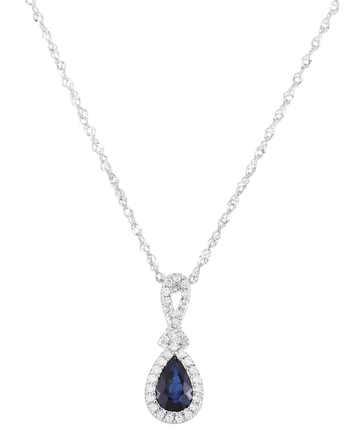 Macy's deals sapphire necklace