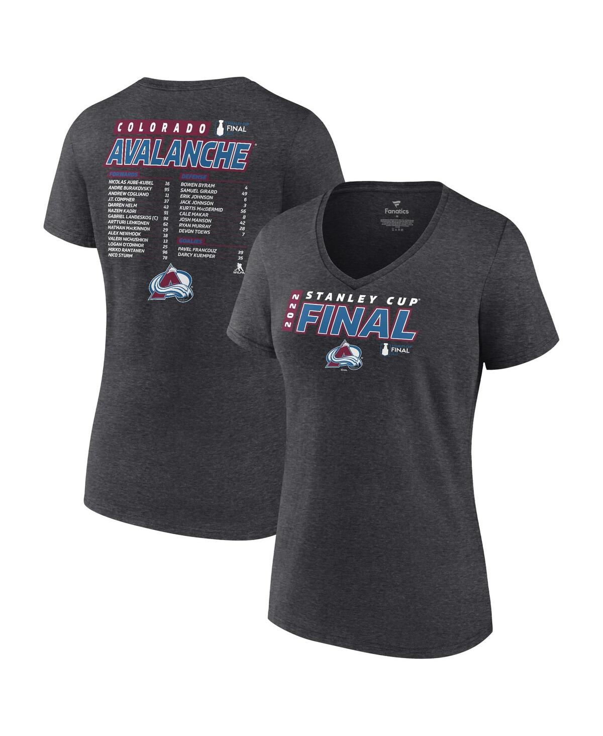 Fanatics Branded Heathered Charcoal Colorado Avalanche 2022 Stanley Cup Final Plus Size Own Goal Ros In Heathered Charcoal