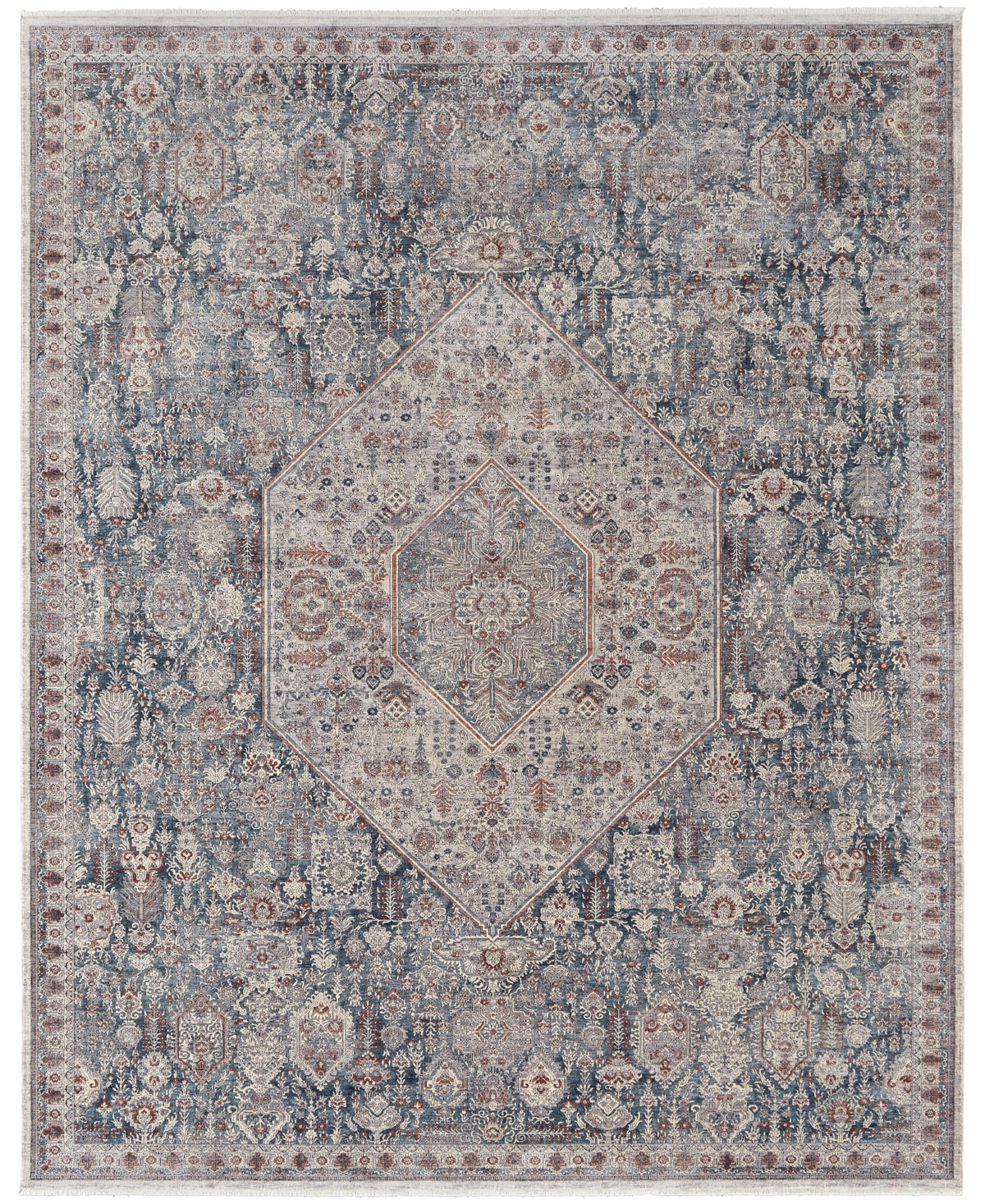 Feizy Gilford R39GU 12' x 15' Area Rug - Blue, Gray