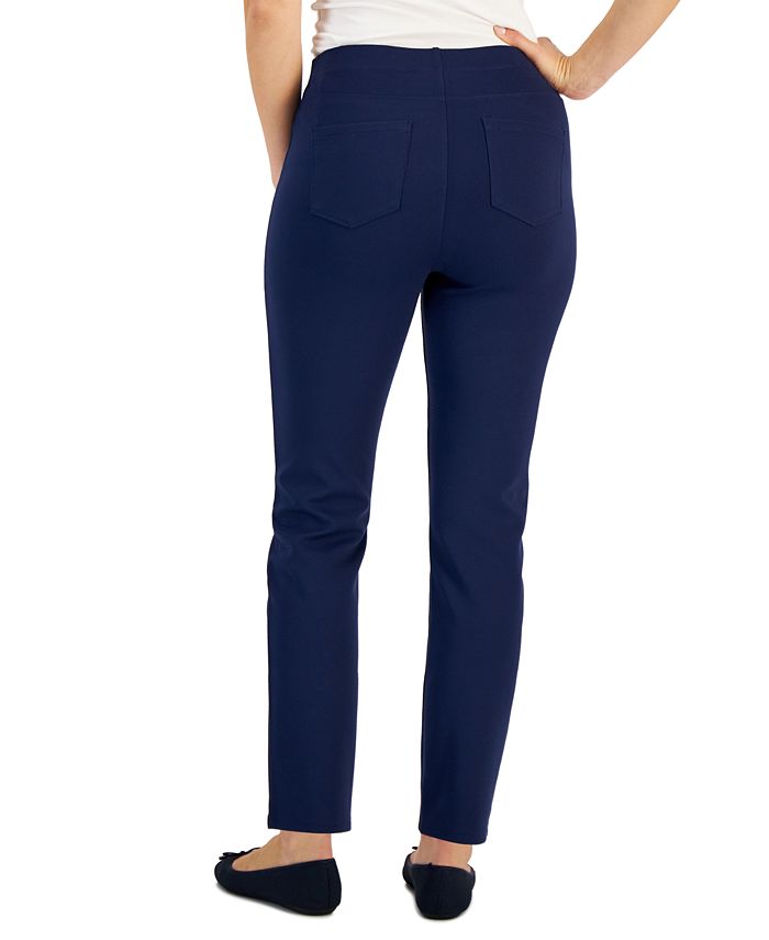 Karen Scott Petite Comfort Pull-On Pants, Created for Macy's & Reviews ...