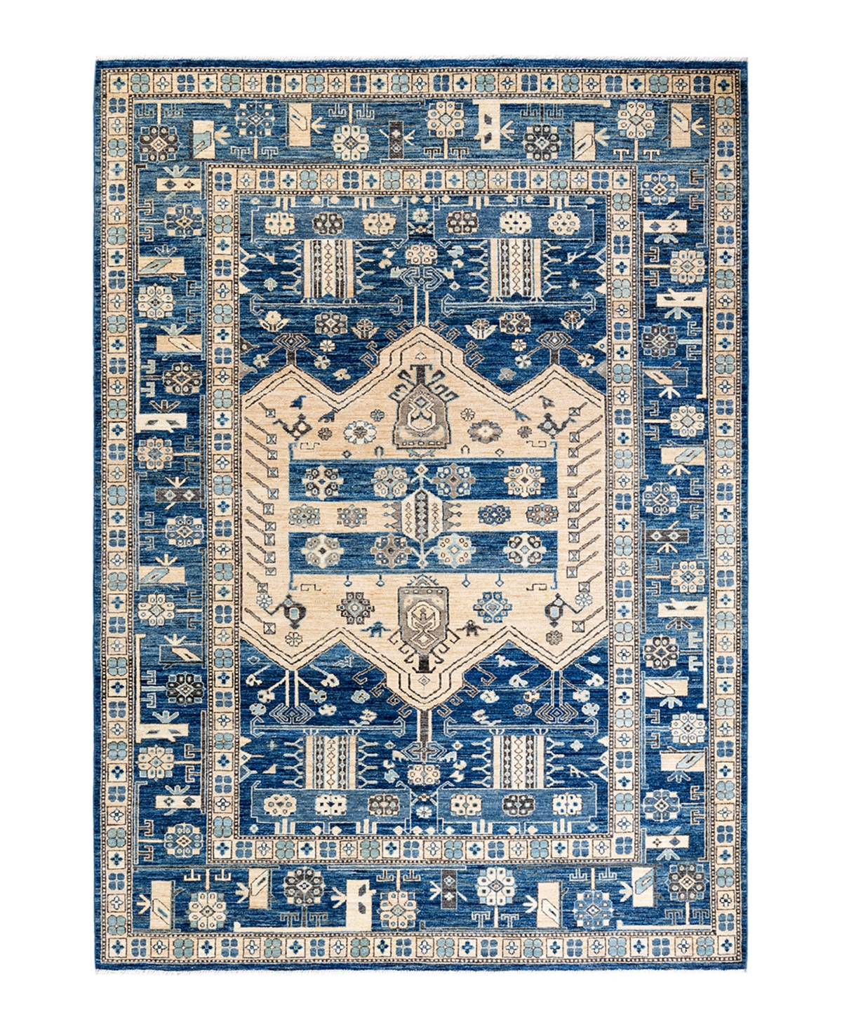 Adorn Hand Woven Rugs Serapi M1971 6'3in x 8'10in Area Rug - Mist
