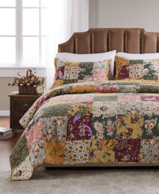 Antique Chic 100% Cotton Patchwork 3-Pc. Quilt, King