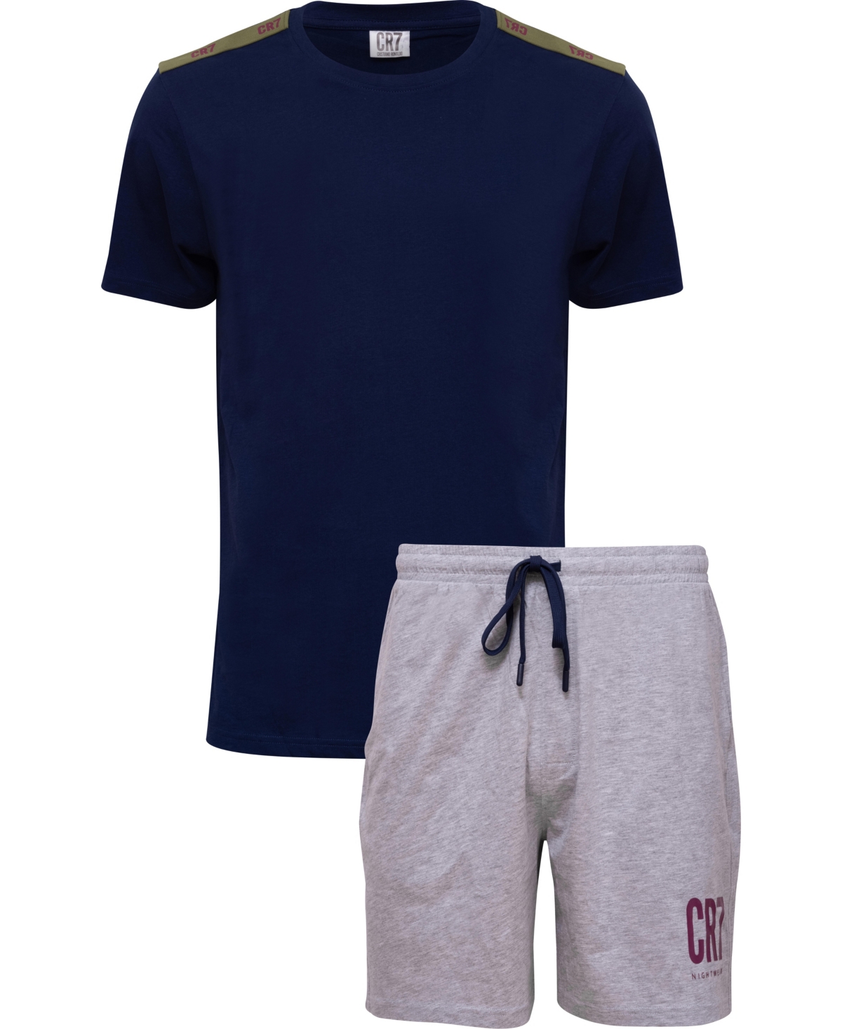 CR7 Men's Loungewear T-shirt and Shorts, 2-Piece Set