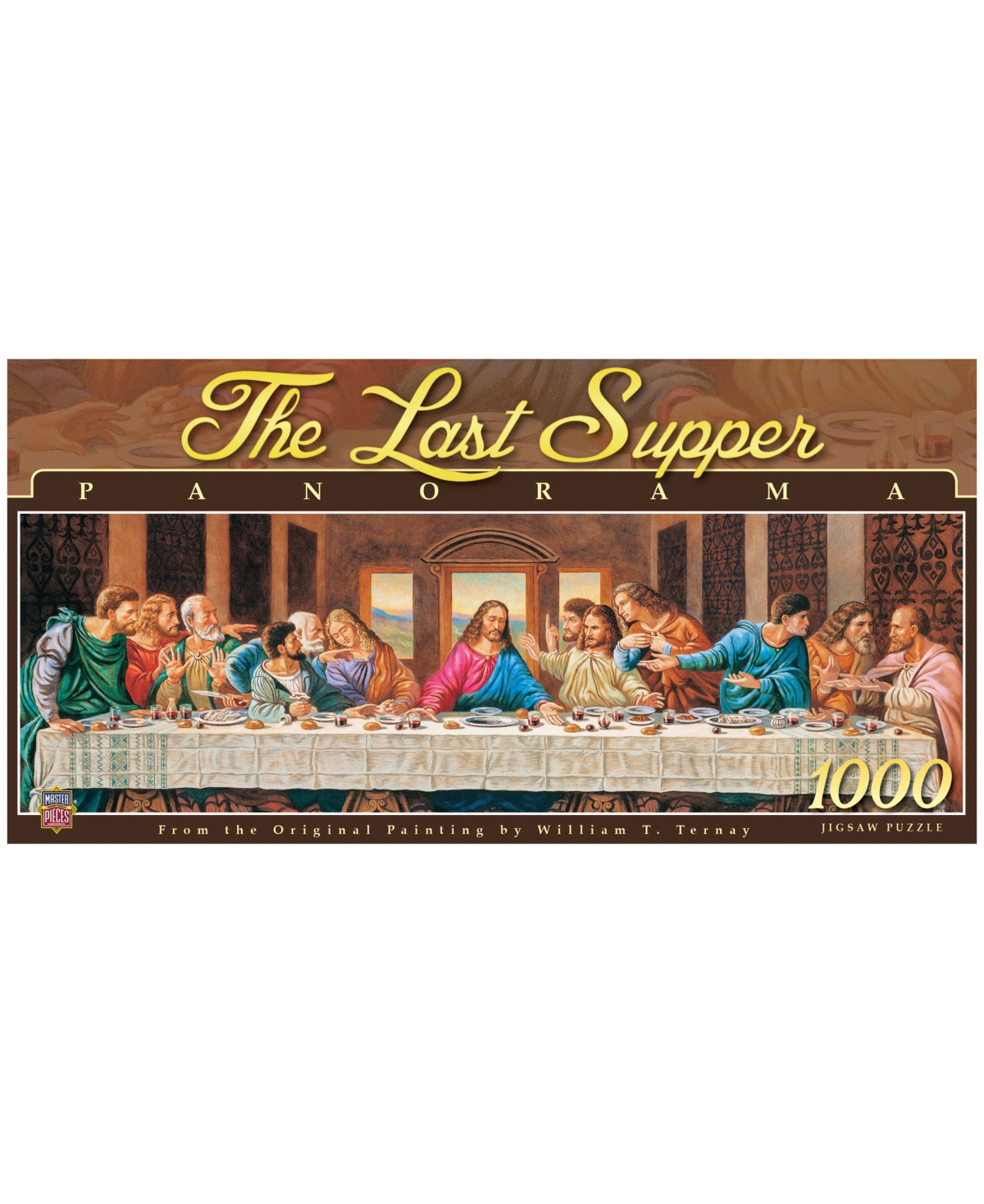Masterpieces Puzzles The Last Supper Panorama Puzzle Set, 1000 Piece In Multi