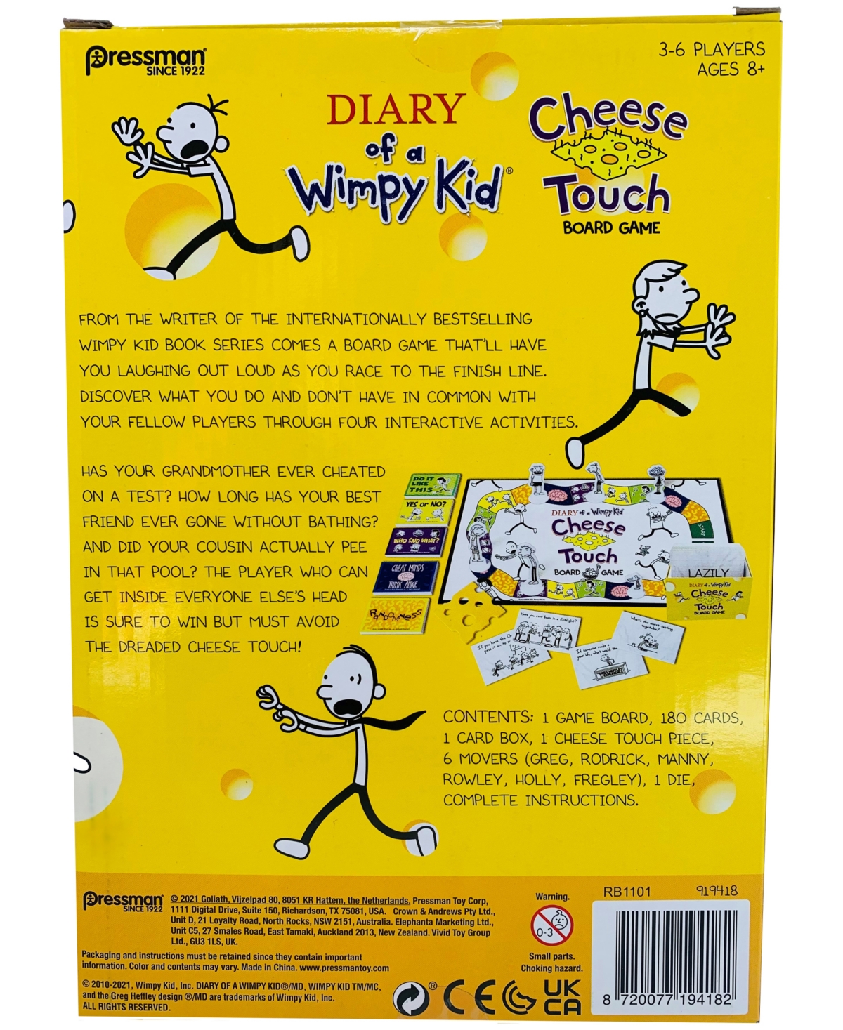 Shop Pressman Toy Diary Of A Wimpy Kid Cheese Touch Board Game Set In Multi