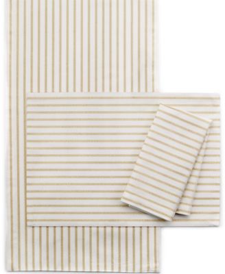 kate spade new york Harbour Drive Gold Table Linen Collection - Macy's