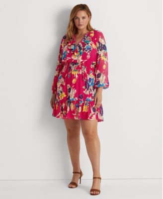 Ralph lauren floral bell sleeve dress hotsell