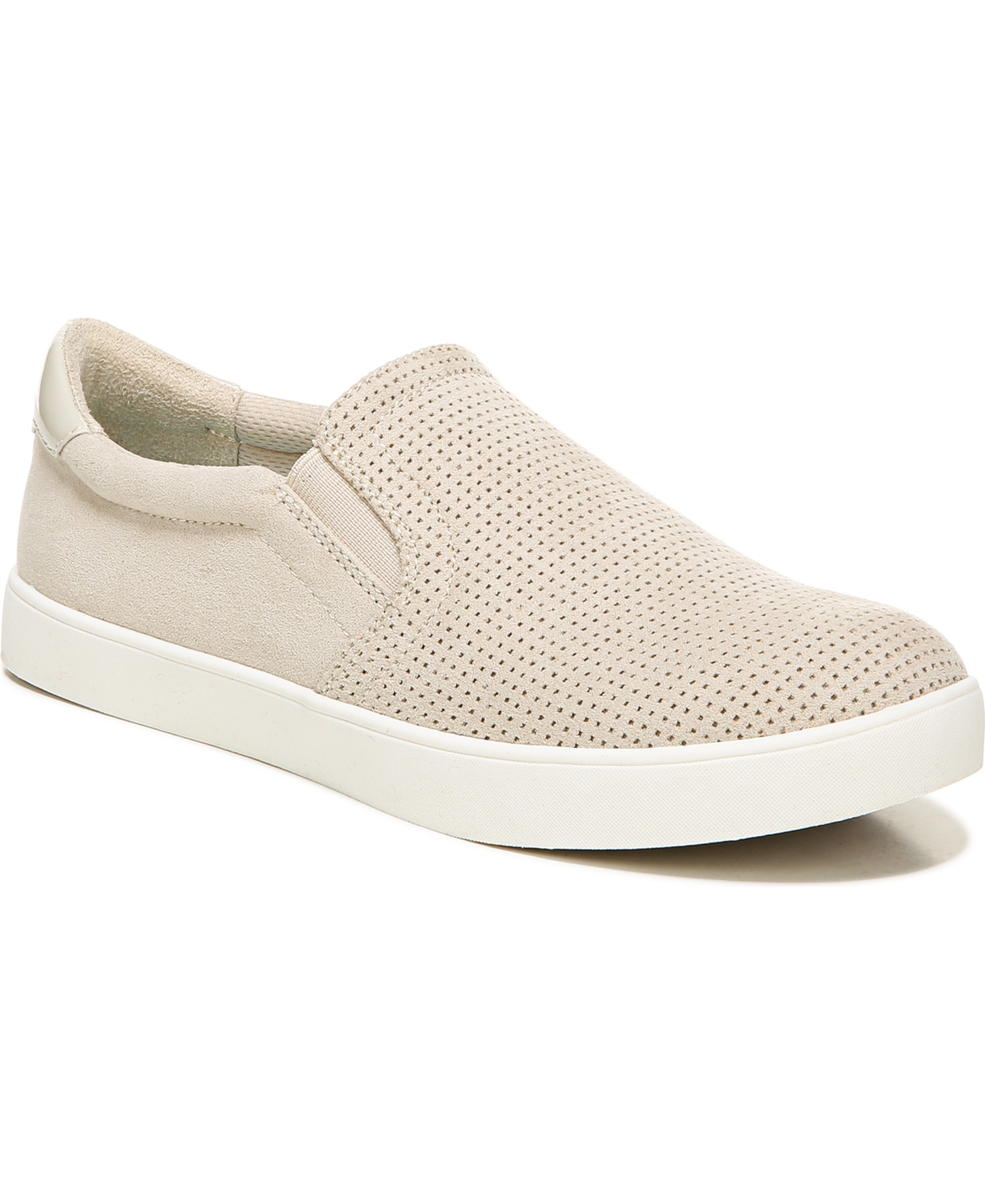 Shop Dr. Scholl's Women's Madison Slip-on Sneakers In Oyster Grey Microfiber