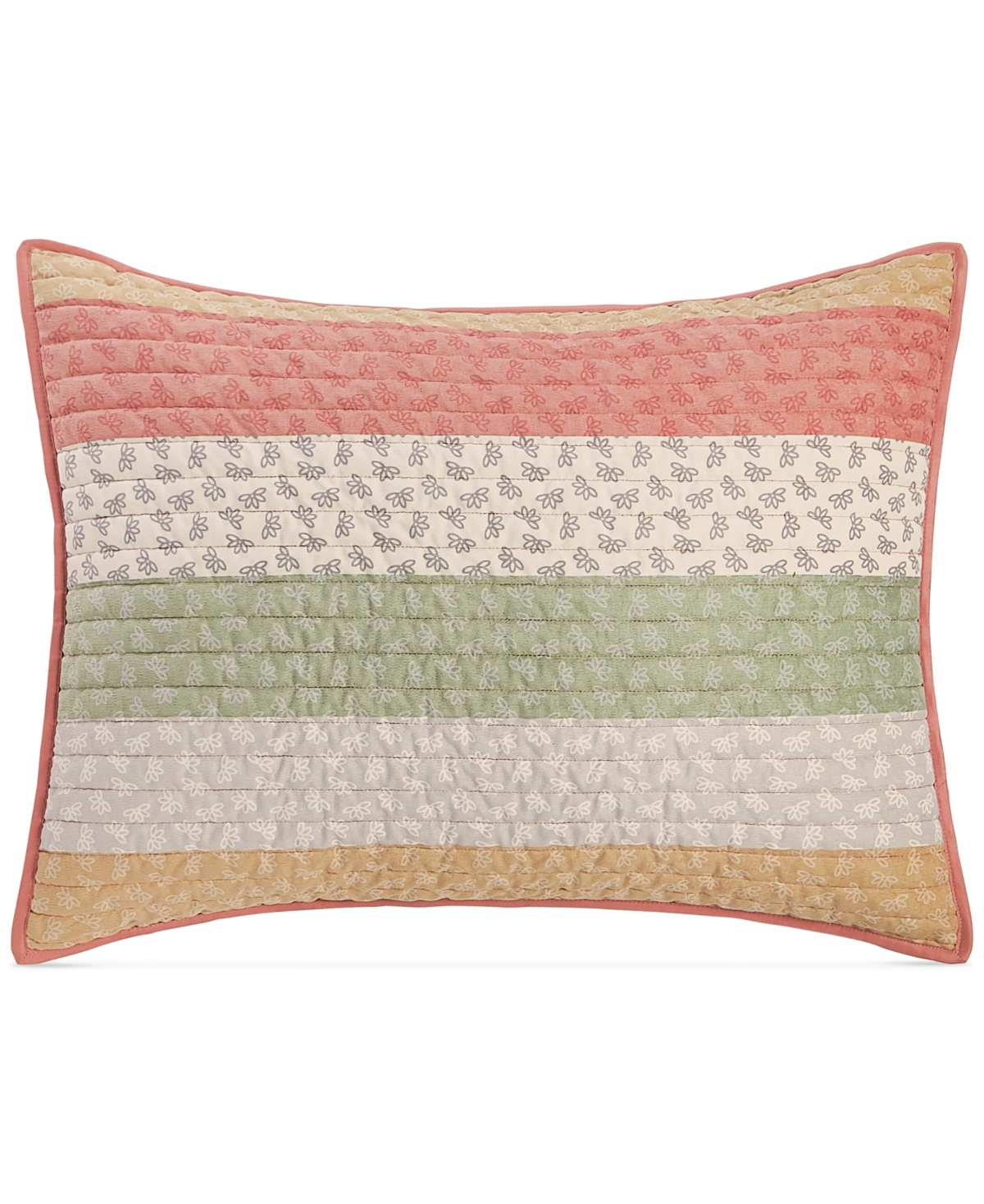 MARTHA STEWART COLLECTION CLOSEOUT! CLOSEOUT! MARTHA STEWART COLLECTION DITSY CORDUROY STRIPE SHAM, STANDARD, CREATED FOR MACY 