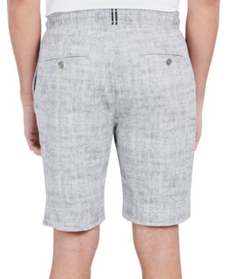 Men's Slim Fit Paisley-Print Drawstring Shorts