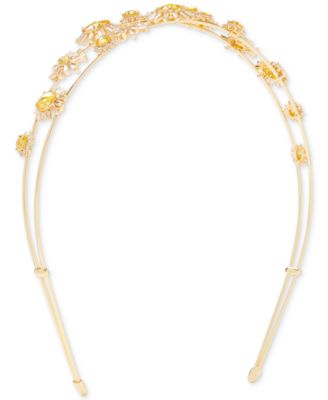 kate spade new york - Gold-Tone Crystal Cluster Headband