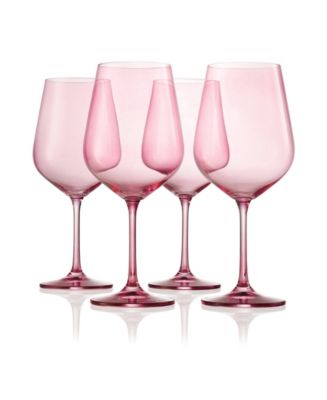 Pavilion Sheer-rim Stemless Wine Glasses set/4