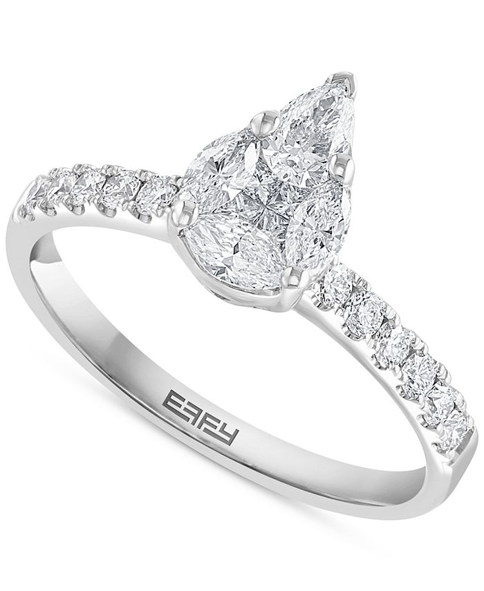 EFFY Collection EFFY HEMATIAN Diamond Multi Cut Teardrop Cluster