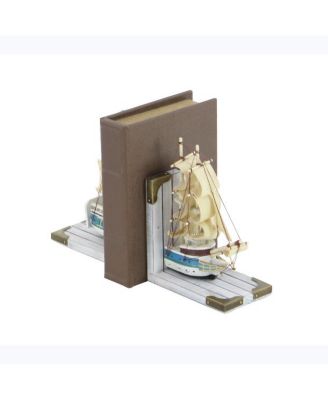 Coastal Sailboat Bookends, Set of 2