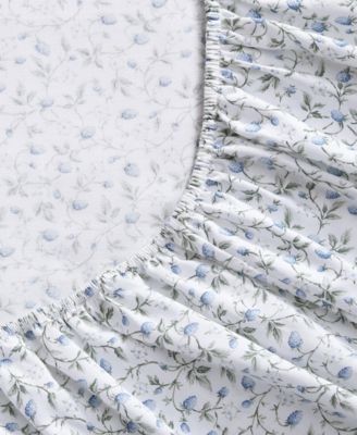Laura Ashley Bramble Vine Cotton Sateen 4-Pc. Sheet Set, King