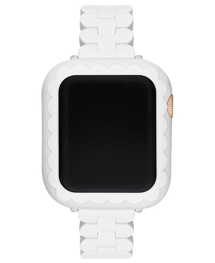 kate spade new york White Acetate 40mm Bumper and White Acetate Band Set  for Apple Watch, 38mm, 40mm, 41mm - 2 Piece & Reviews - All Fashion Jewelry  - Jewelry & Watches - Macy's