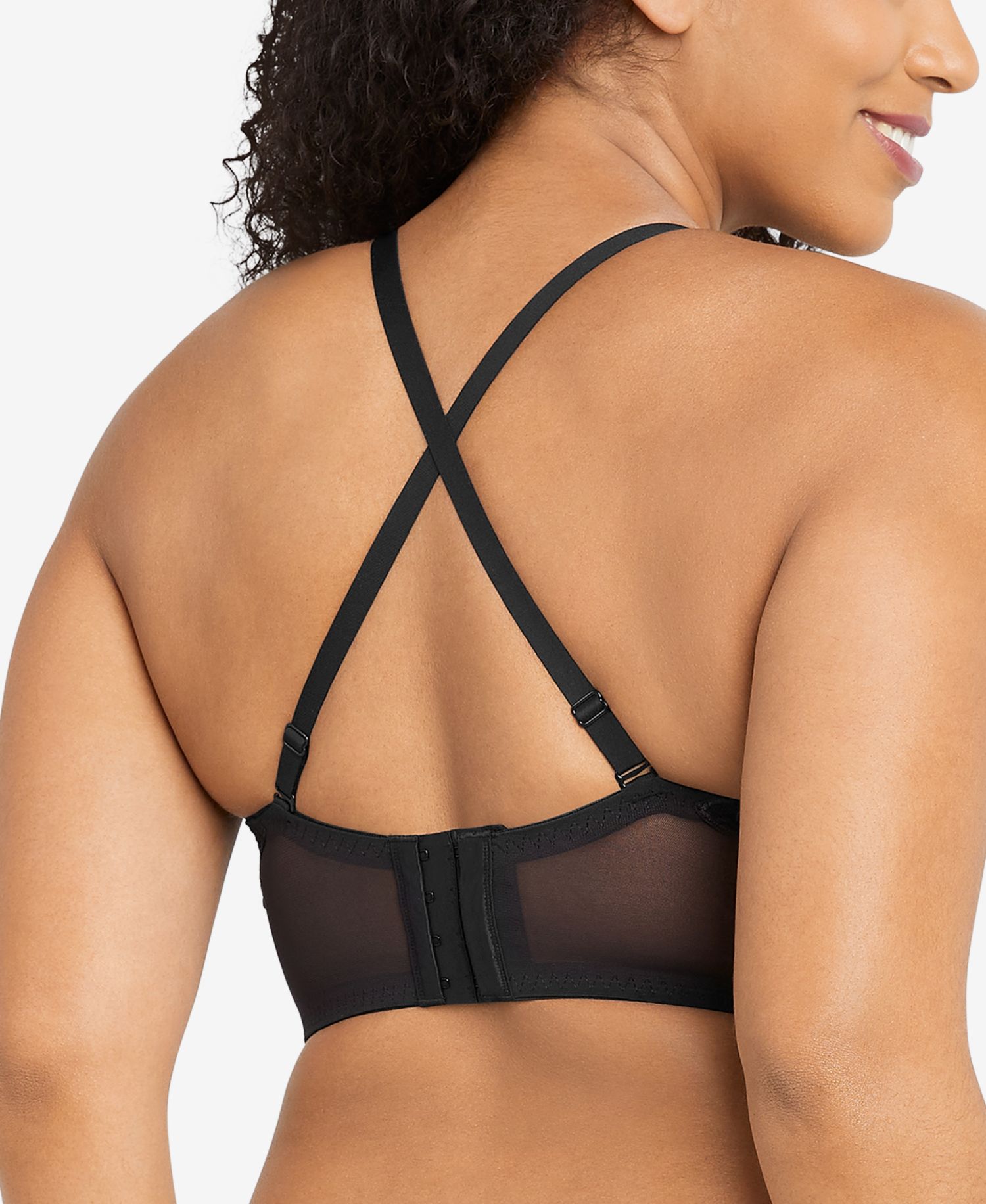 Pure Comfort Lace & Mesh Longline Wireless Bralette DM1188
