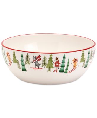 Tabletops Unlimited - Furry Christmas Serve Bowl
