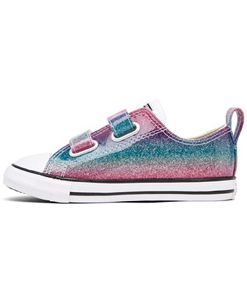 Converse Toddler Girls Chuck Taylor All Star Glitter Drip Hook And