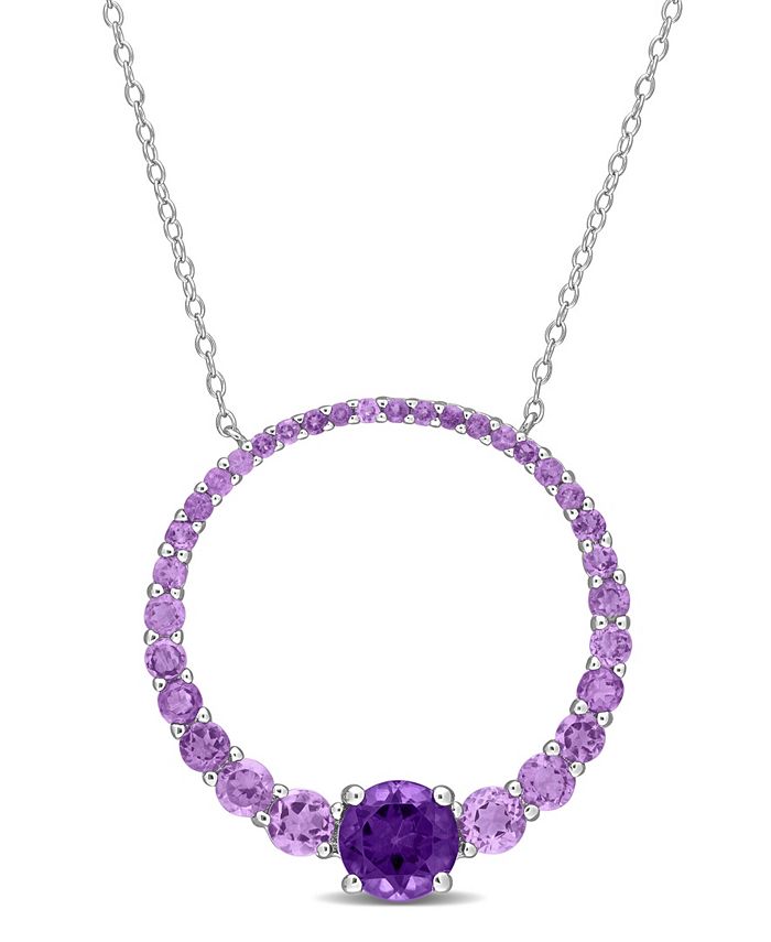 Amethyst necklace clearance macys