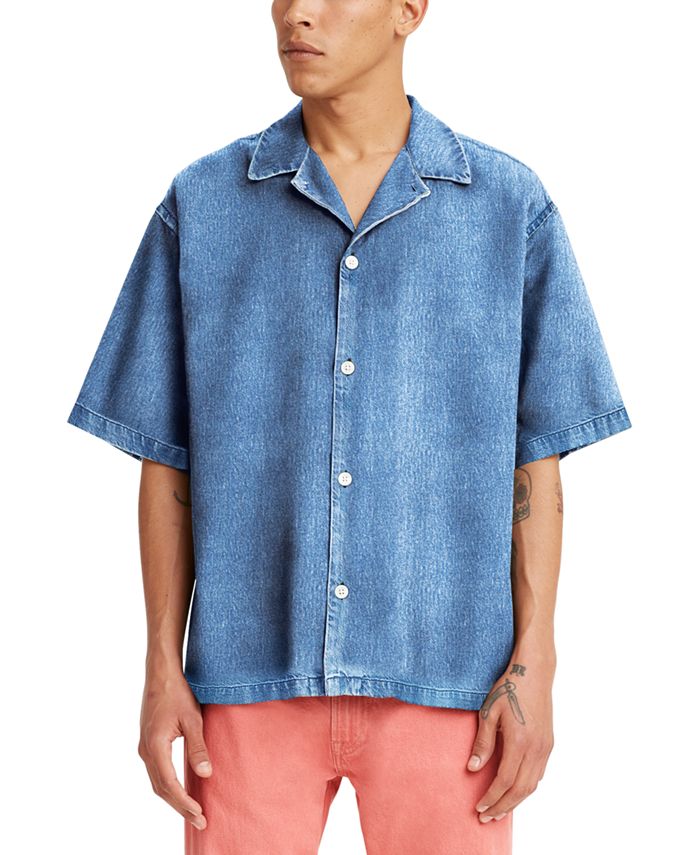 Levi's Men's Oversized-Fit Denim Shirt & Reviews - Casual Button-Down Shirts  - Men - Macy's