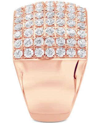 Diamond Multirow Cluster Statement Ring (2 ct. t.w.) in 14k Gold