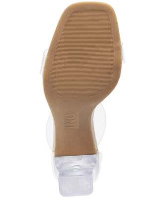 Women's Makenna Two-Piece Clear Vinyl Dress Sandals, Created for Macy's