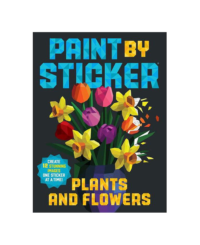Barnes & Noble Paint by Sticker Plants and Flowers Create 12 Stunning