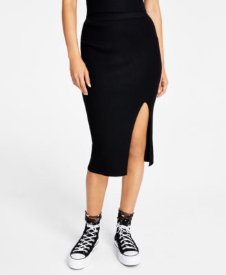 Bar III Women's Ribbed Sweater Midi 