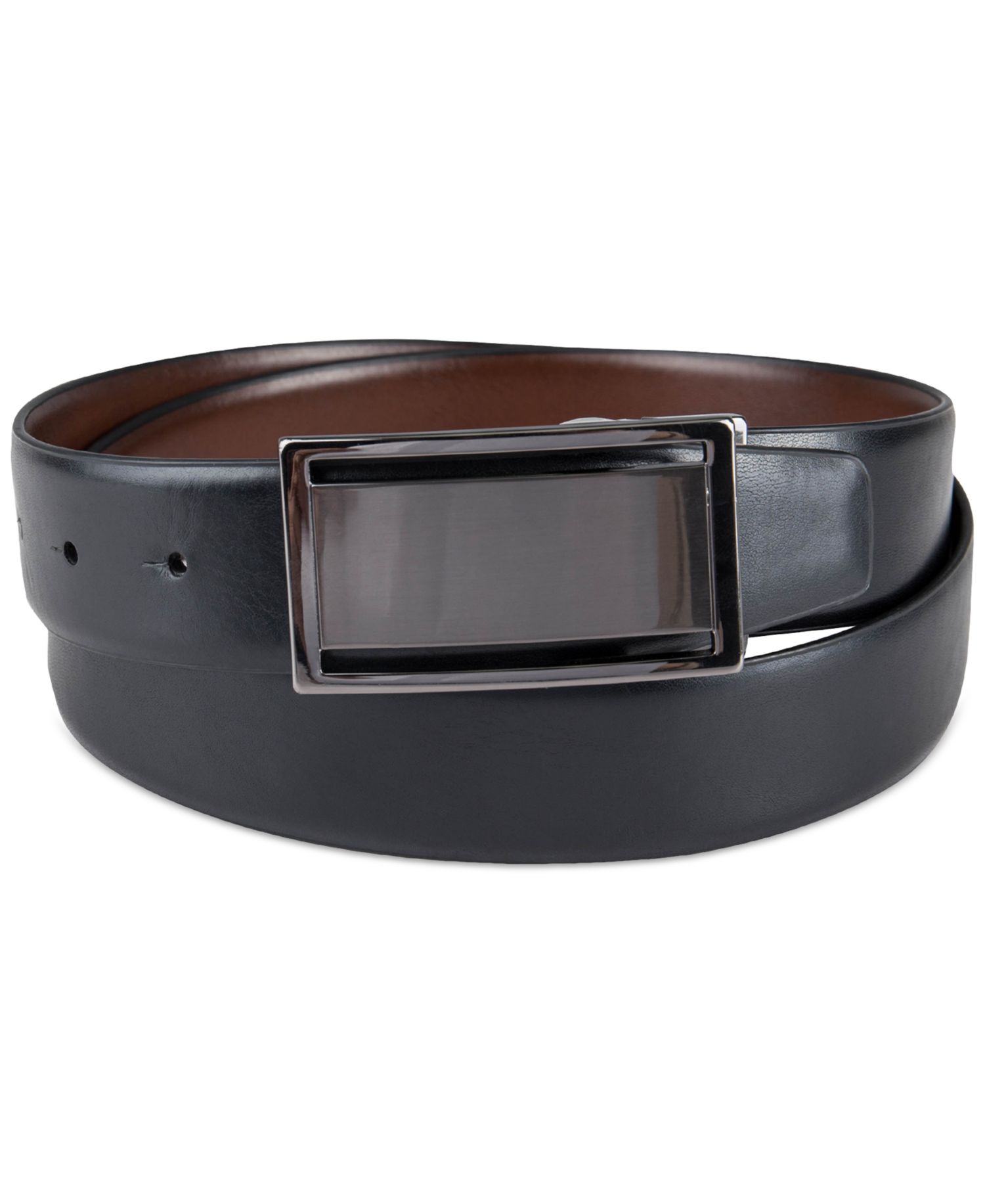 Men's Reversible Cut-Out Plaque Belt