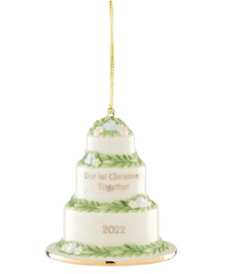 Lenox - 2022 Our First Christmas Together Cake Ornament