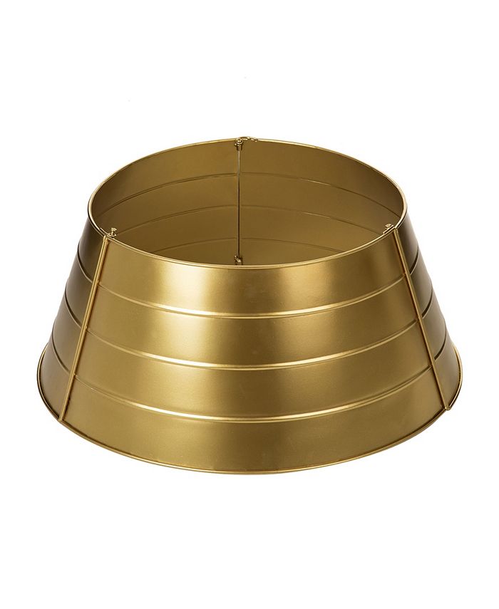 Glitzhome 22" Christmas Painted Metal Tree Collar Macy's