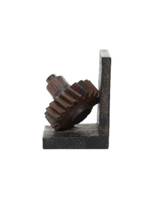 Industrial Gear Bookends, Set of 2