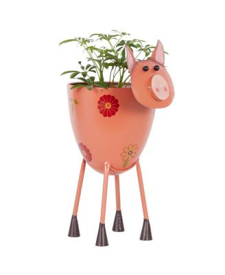 Metal Eclectic Planter, 16.20" x 7.80"