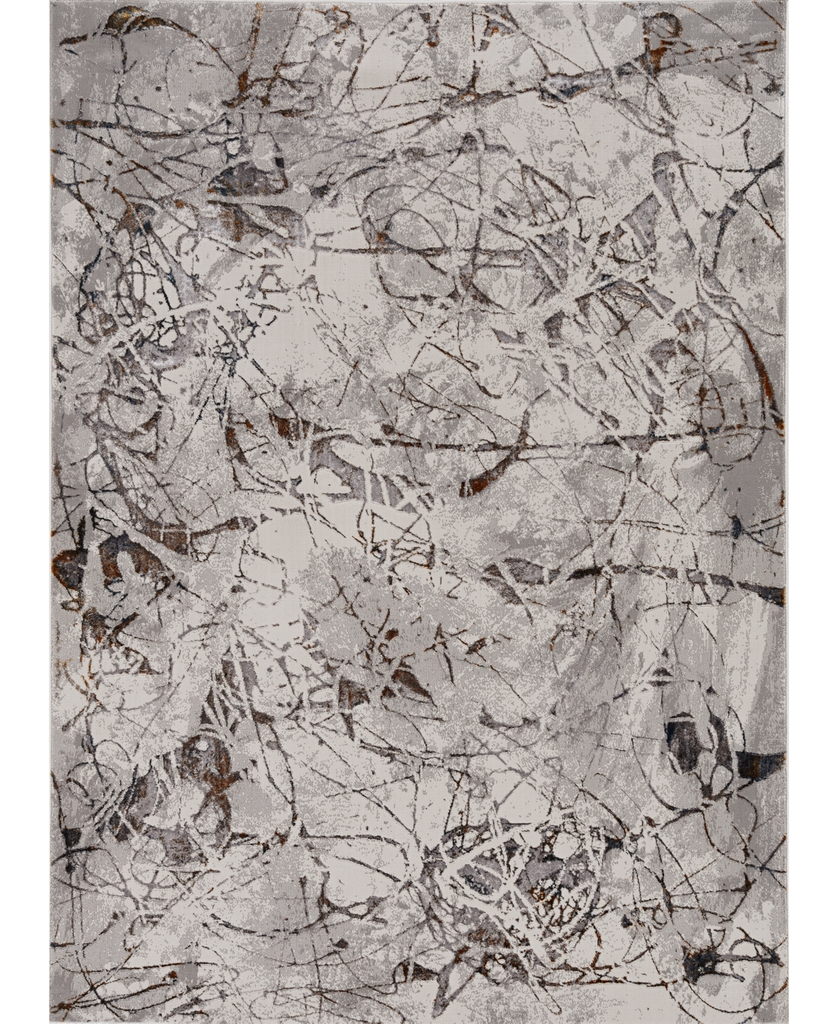Kas Inspire 7502 9'10in x 13'2in Area Rug - Ivory, Gray