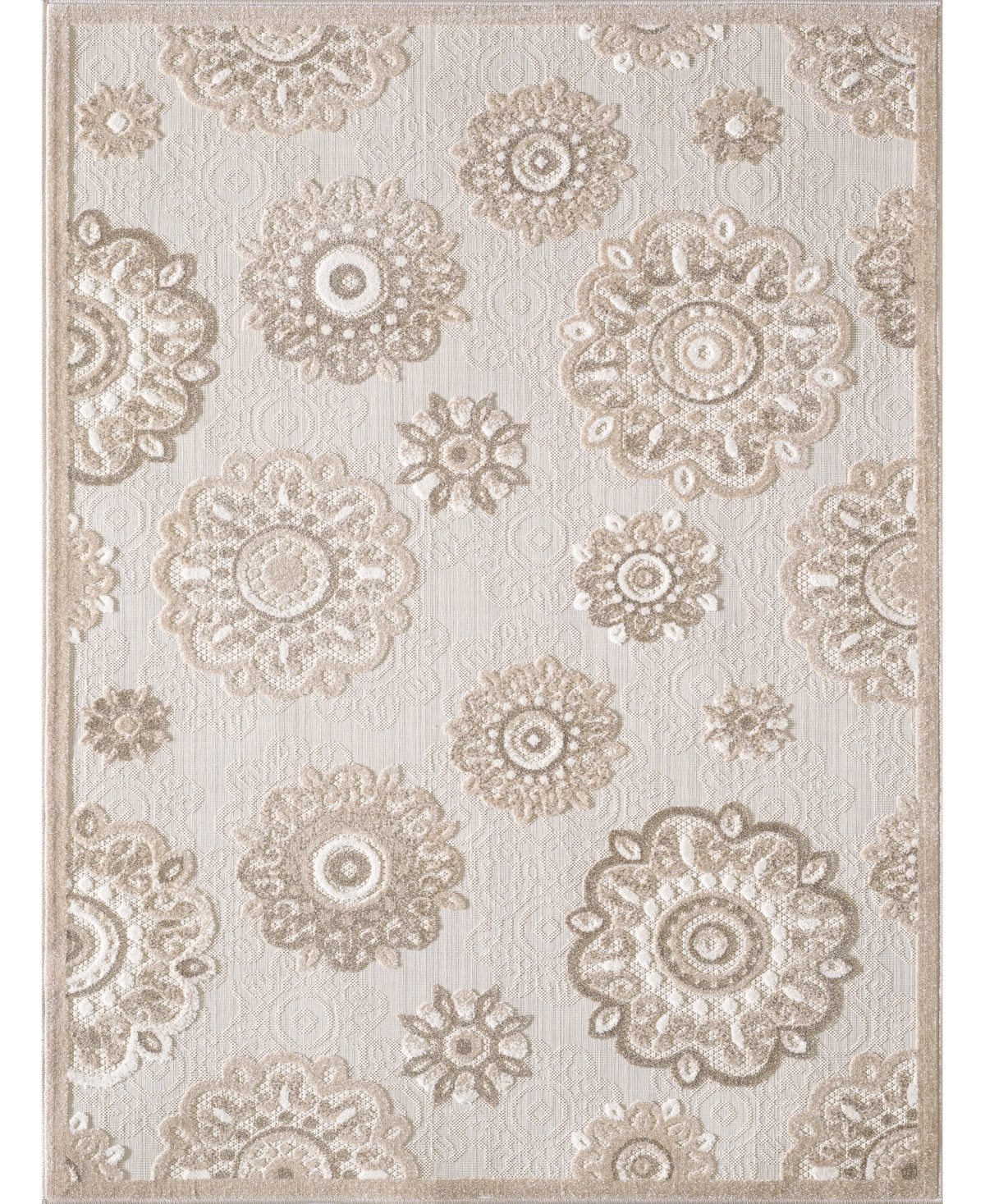 Kas Calla 6933 6'7in x 9' Area Rug - Taupe