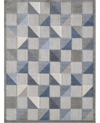 Calla 6923 6'7" x 9' Outdoor Area Rug