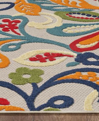 Calla 6929 6'7" x 9' Outdoor Area Rug